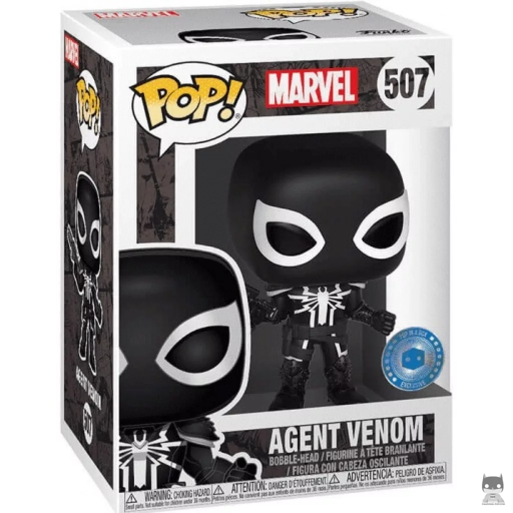 Agent Venom Funko Pop! figure in its box