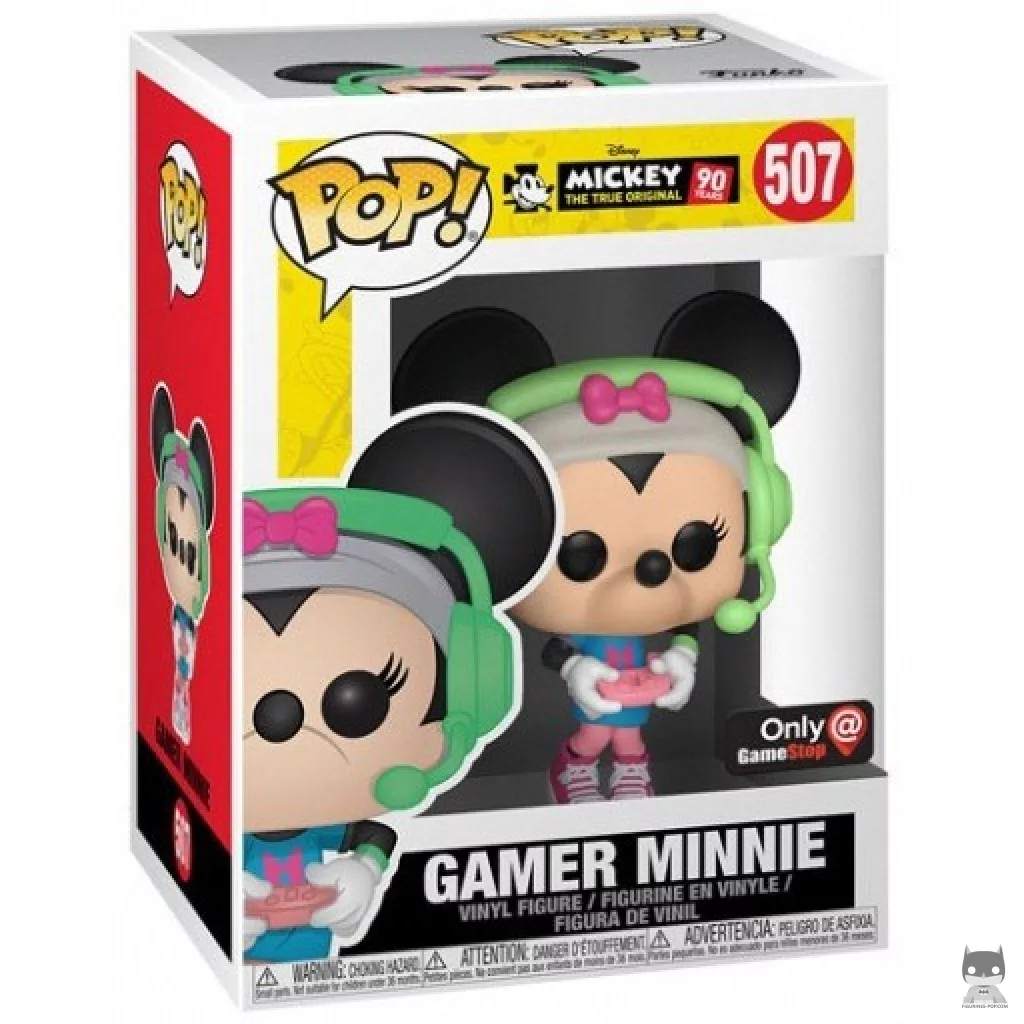 Gamer Minnie Funko Pop! figure in its box