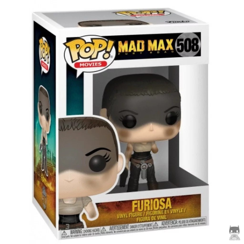 Imperator Furiosa with Missing Arm Funko Pop! figure in its box