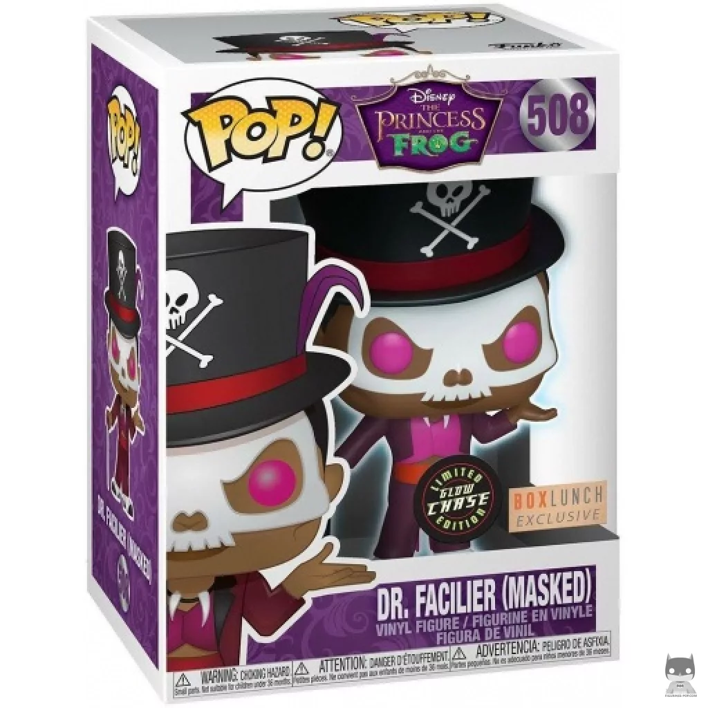 Dr. Facilier with Mask (Chase) Funko Pop! figure in its box
