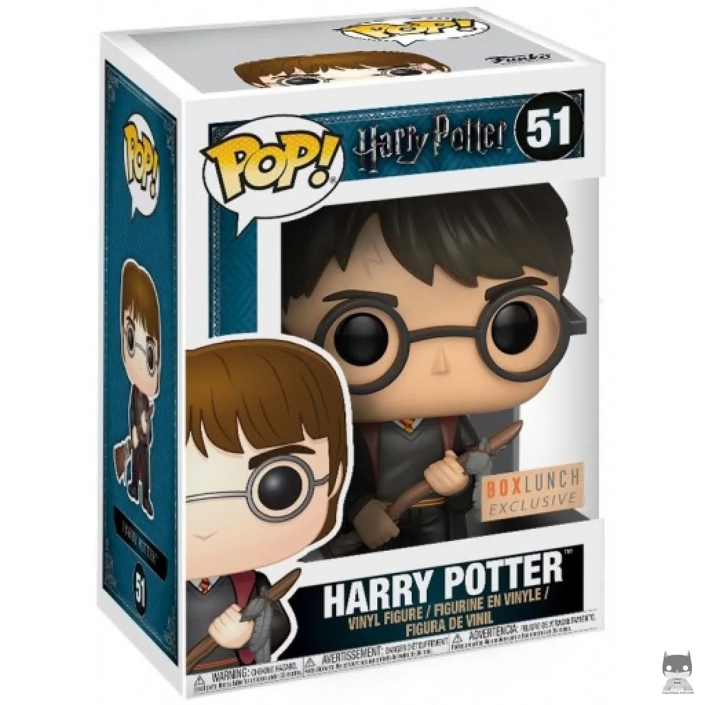 Harry Potter with Firebolt Funko Pop! figure in its box