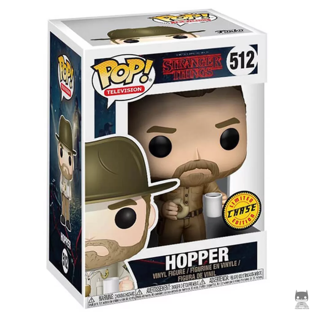 Jim Hopper with donut (Chase) Funko Pop! figure in its box