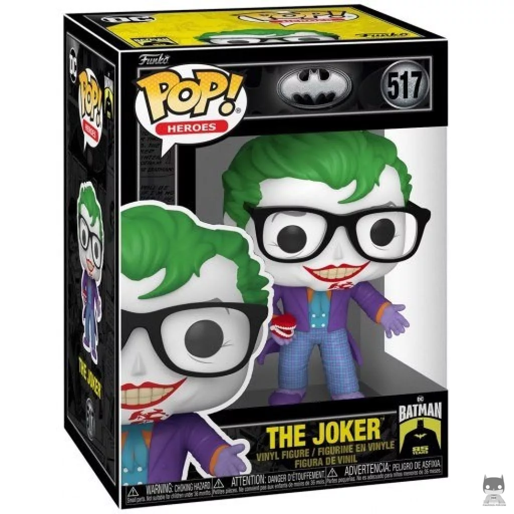 Joker with Chattering Teeth Funko Pop! figure in its box