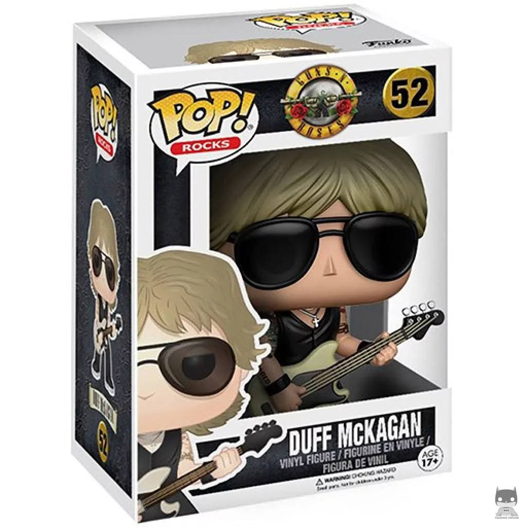 Duff McKagan Funko Pop! figure in its box