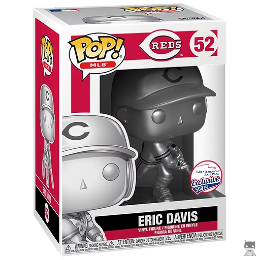 Eric Davis (Silver) Funko Pop! figure in its box