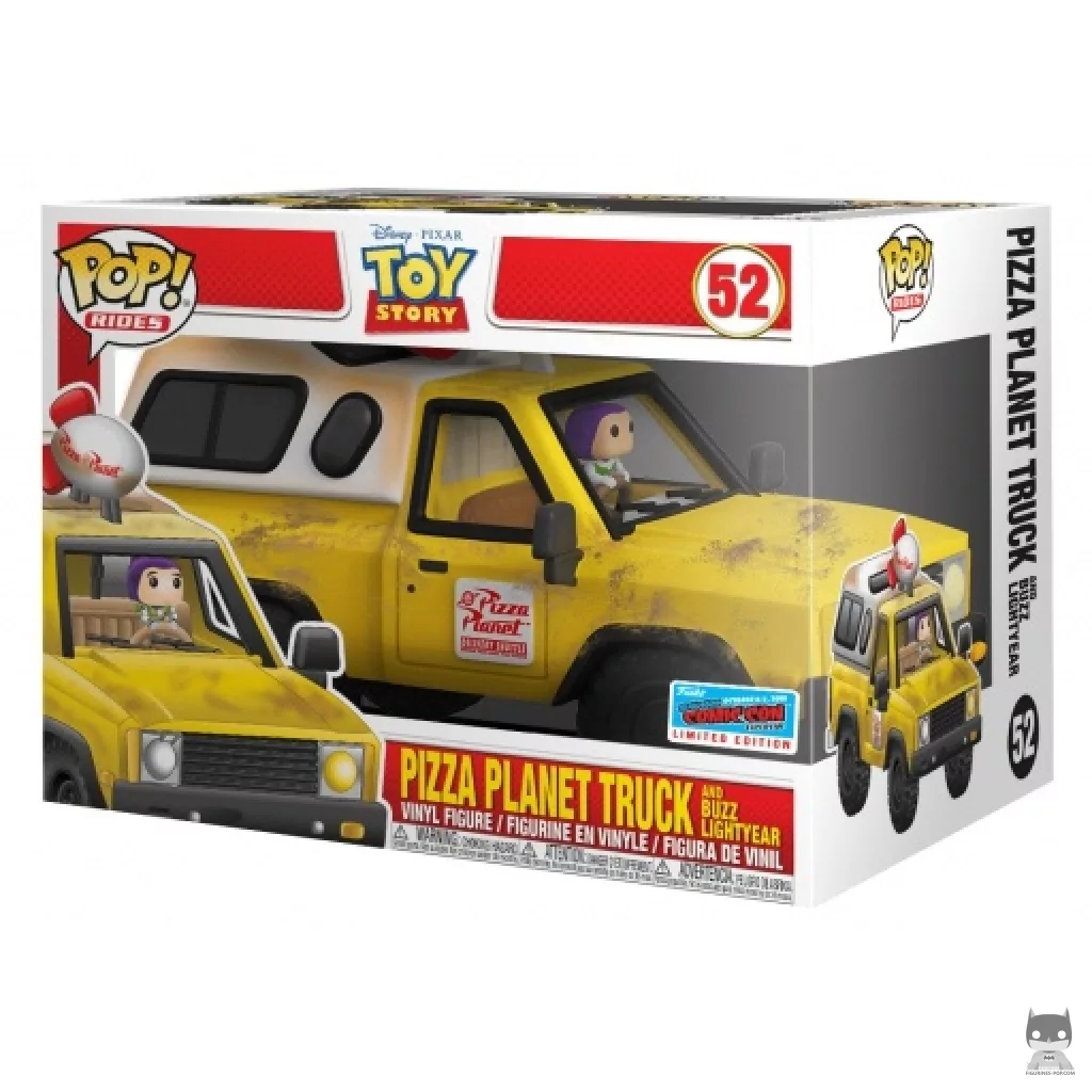 Pizza Planet Truck with Buzz Lightyear Funko Pop! figure in its box