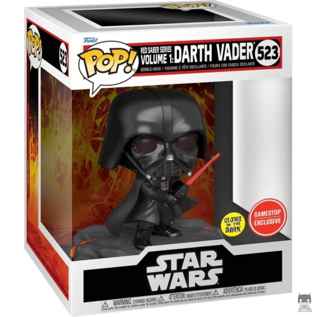 Red Saber Series Volume 1: Darth Vader (Glow In The Dark) Funko Pop! figure in its box