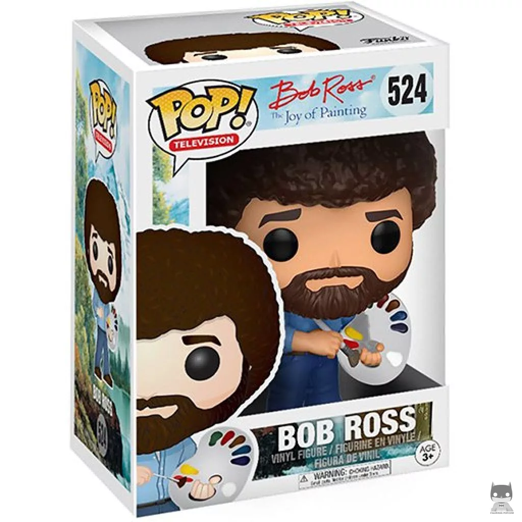 Bob Ross Funko Pop! figure in its box
