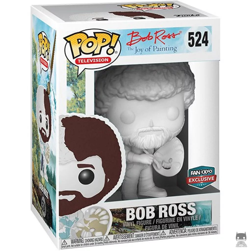 Bob Ross (White) Funko Pop! figure in its box