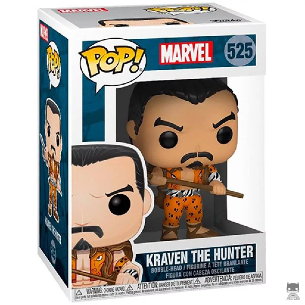 Kraven the Hunter Funko Pop! figure in its box