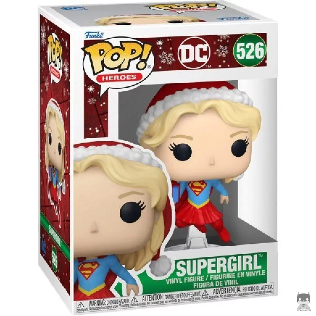 Supergirl with Gift ( Holiday) Funko Pop! figure in its box