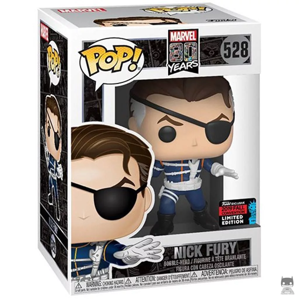 Nick Fury Funko Pop! figure in its box