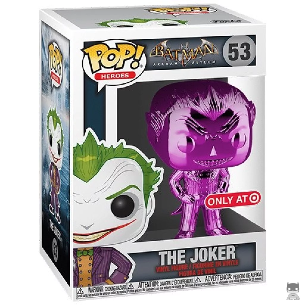 The Joker (Purple) Funko Pop! figure in its box