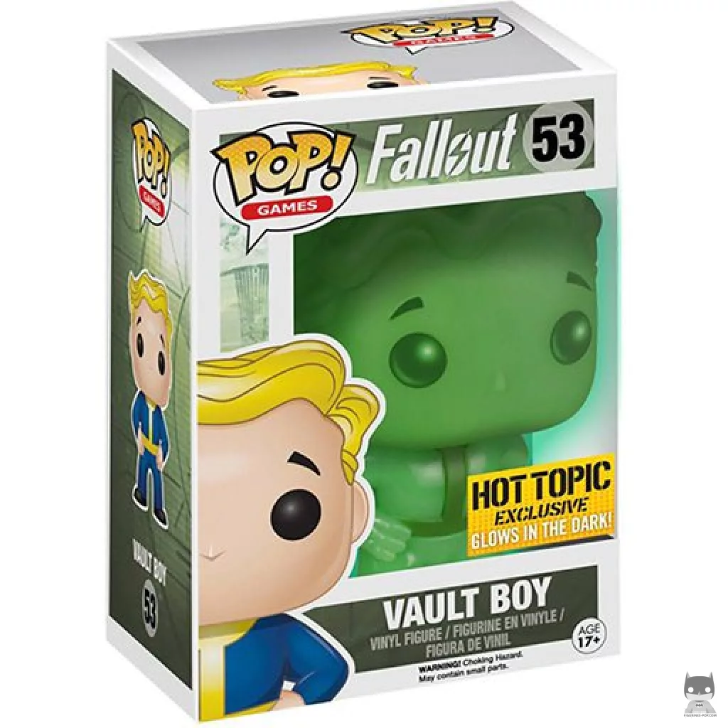 Vault Boy (Green) Funko Pop! figure in its box