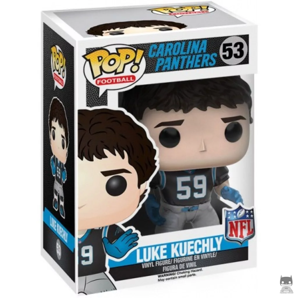Luke Kuechly Funko Pop! figure in its box