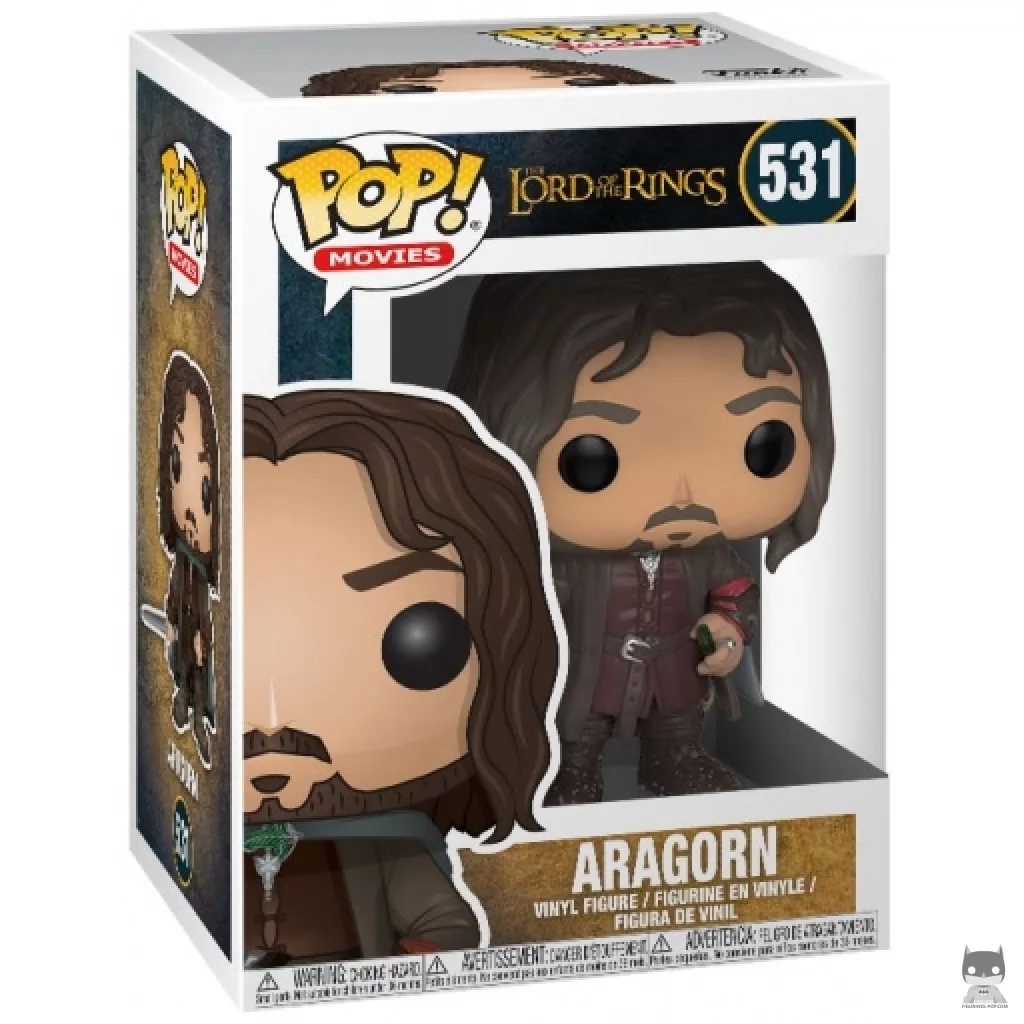Aragorn Funko Pop! figure in its box