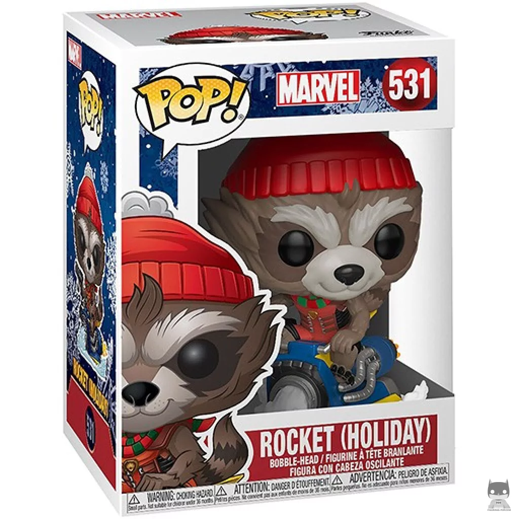 Rocket (Holiday) Funko Pop! figure in its box