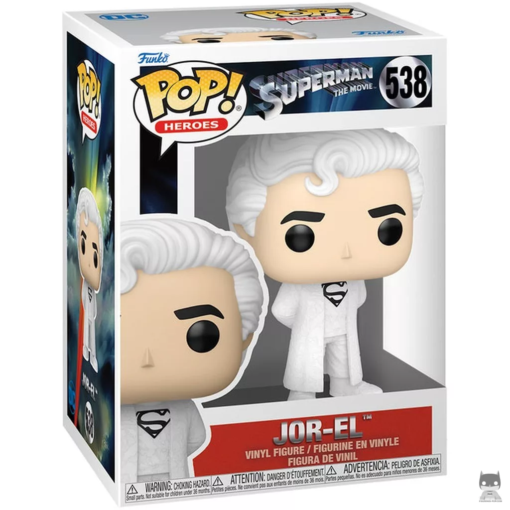 Jor-El Funko Pop! figure in its box