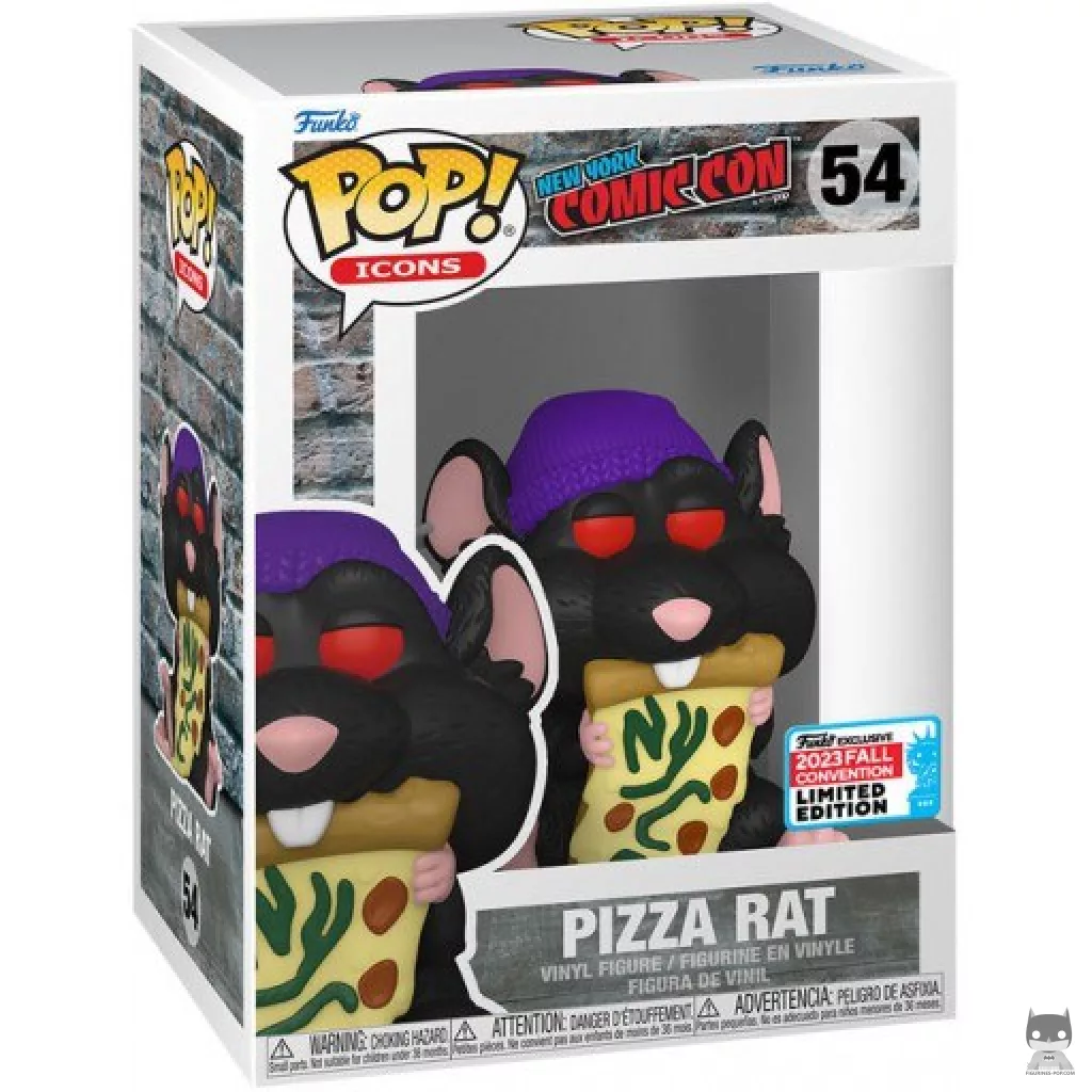 Pizza Rat (NYCC Fall Convention 2023) Funko Pop! figure in its box