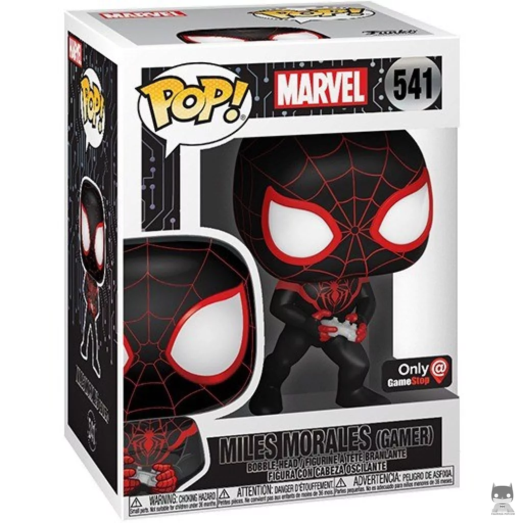 Miles Morales Gamer Funko Pop! figure in its box