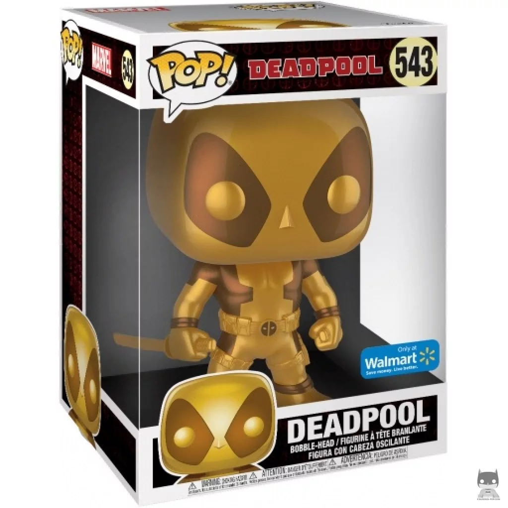 Deadpool (Gold) (Supersized) Funko Pop! figure in its box
