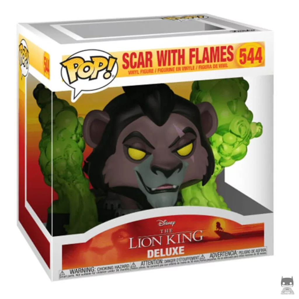 Scar with Flames Funko Pop! figure in its box