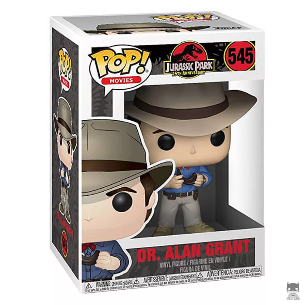 Dr. Alan Grant Funko Pop! figure in its box