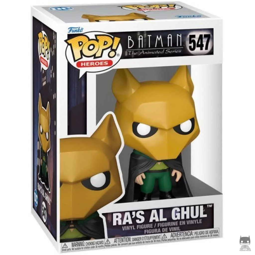 Ra's Al Ghul Funko Pop! figure in its box