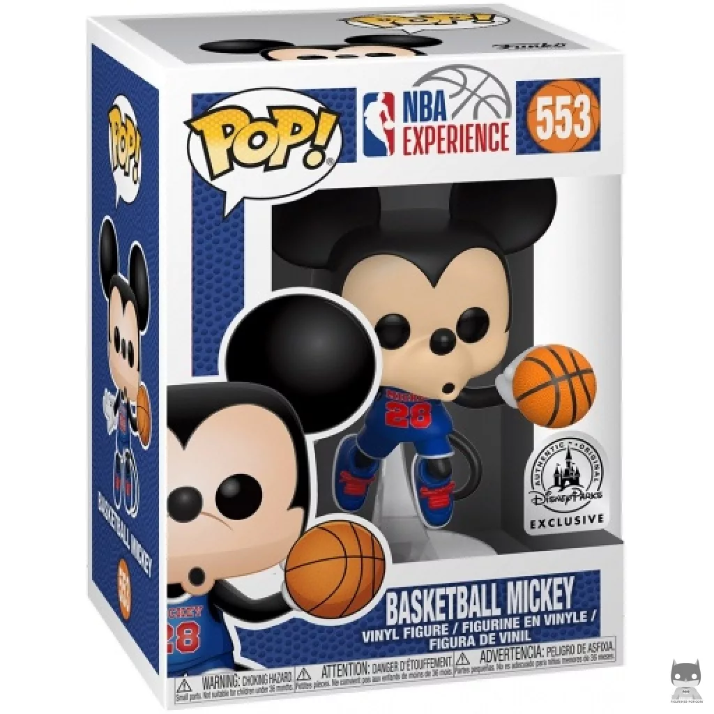 Basketball Mickey Funko Pop! figure in its box