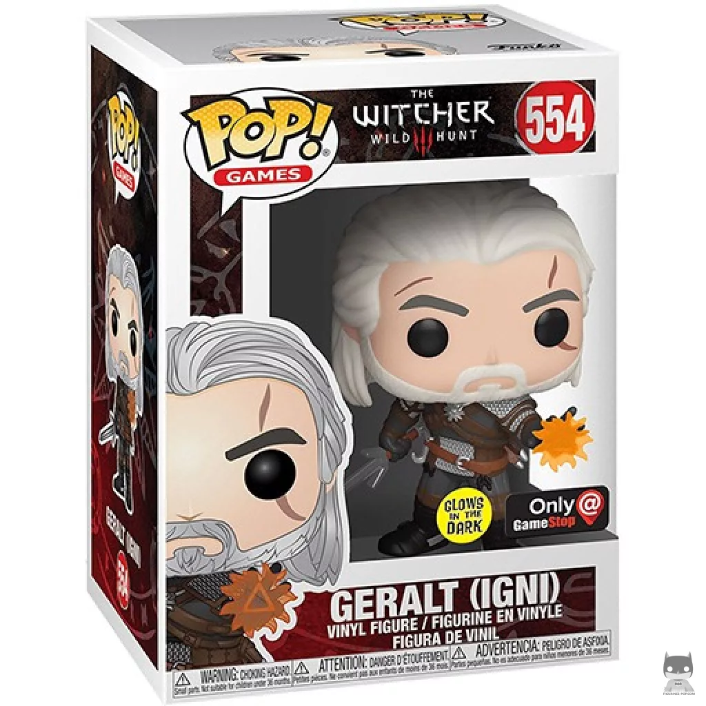 Geralt (IGNI) Funko Pop! figure in its box