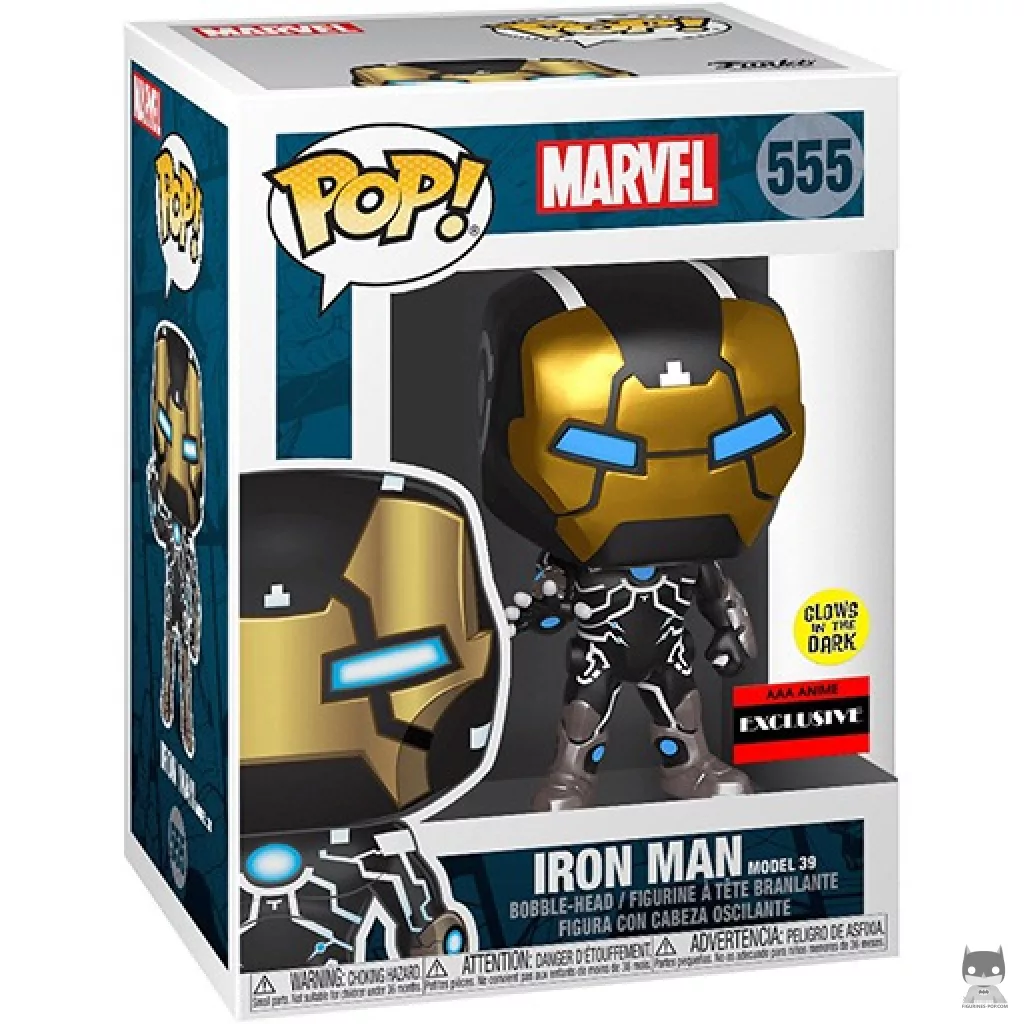 Iron Man model 39 Funko Pop! figure in its box