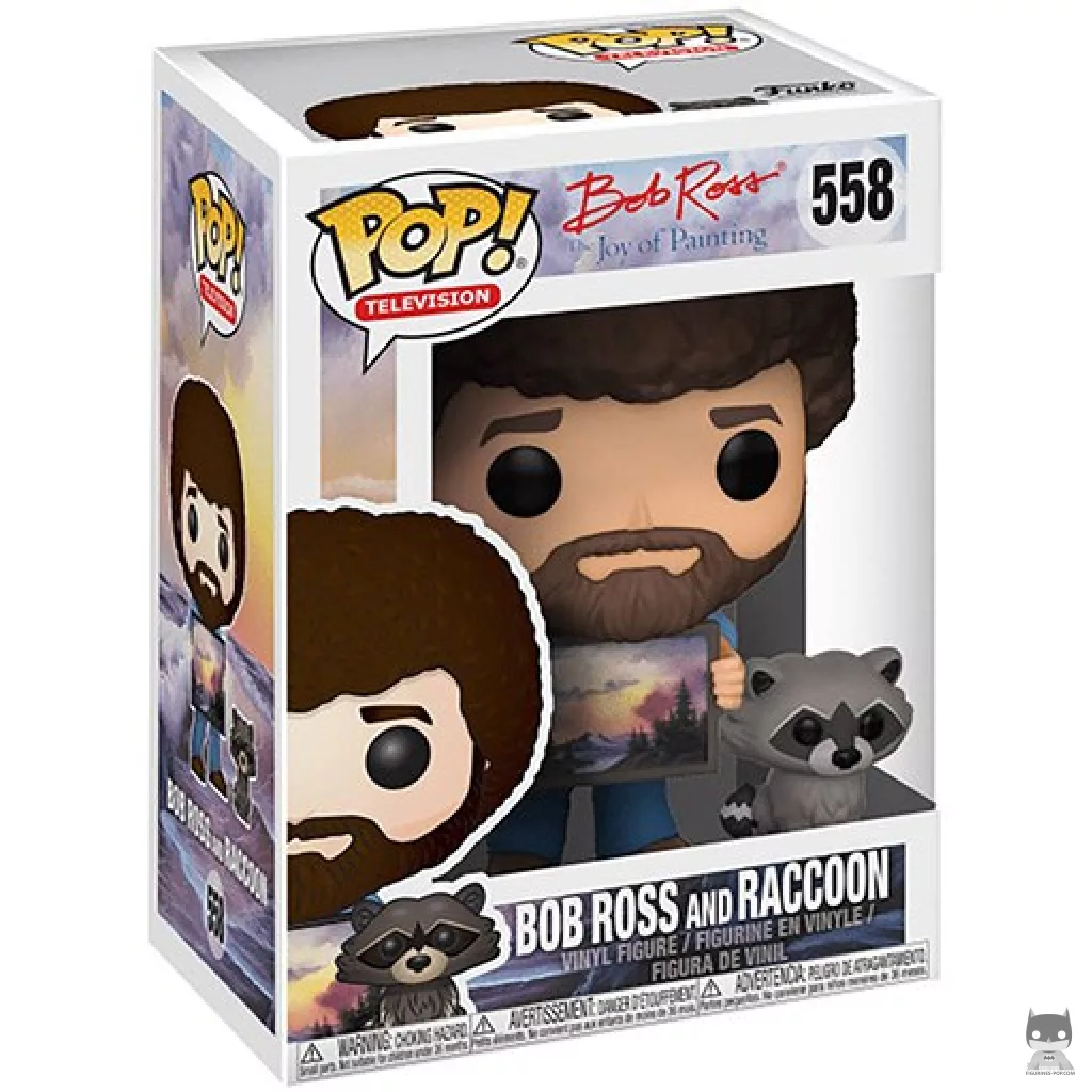 Bob Ross (with Raccoon) Funko Pop! figure in its box