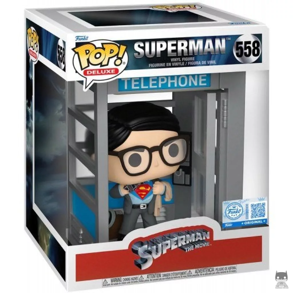 Superman in Phone Booth Funko Pop! figure in its box