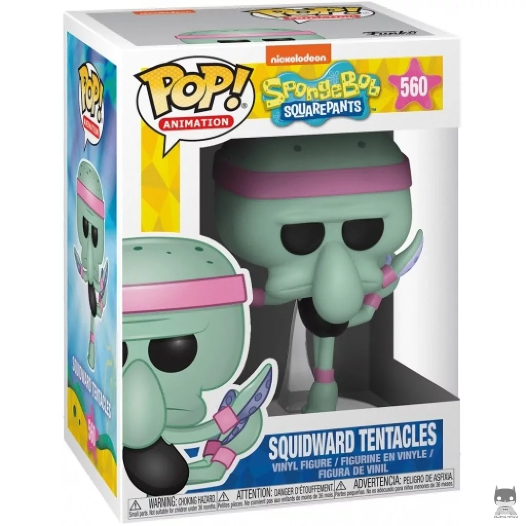 Squidward Tentacles gymnastics Funko Pop! figure in its box