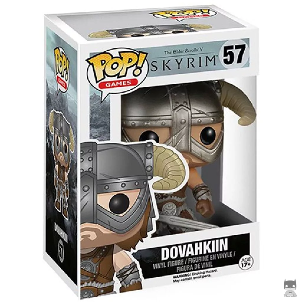 Dovahkiin Funko Pop! figure in its box