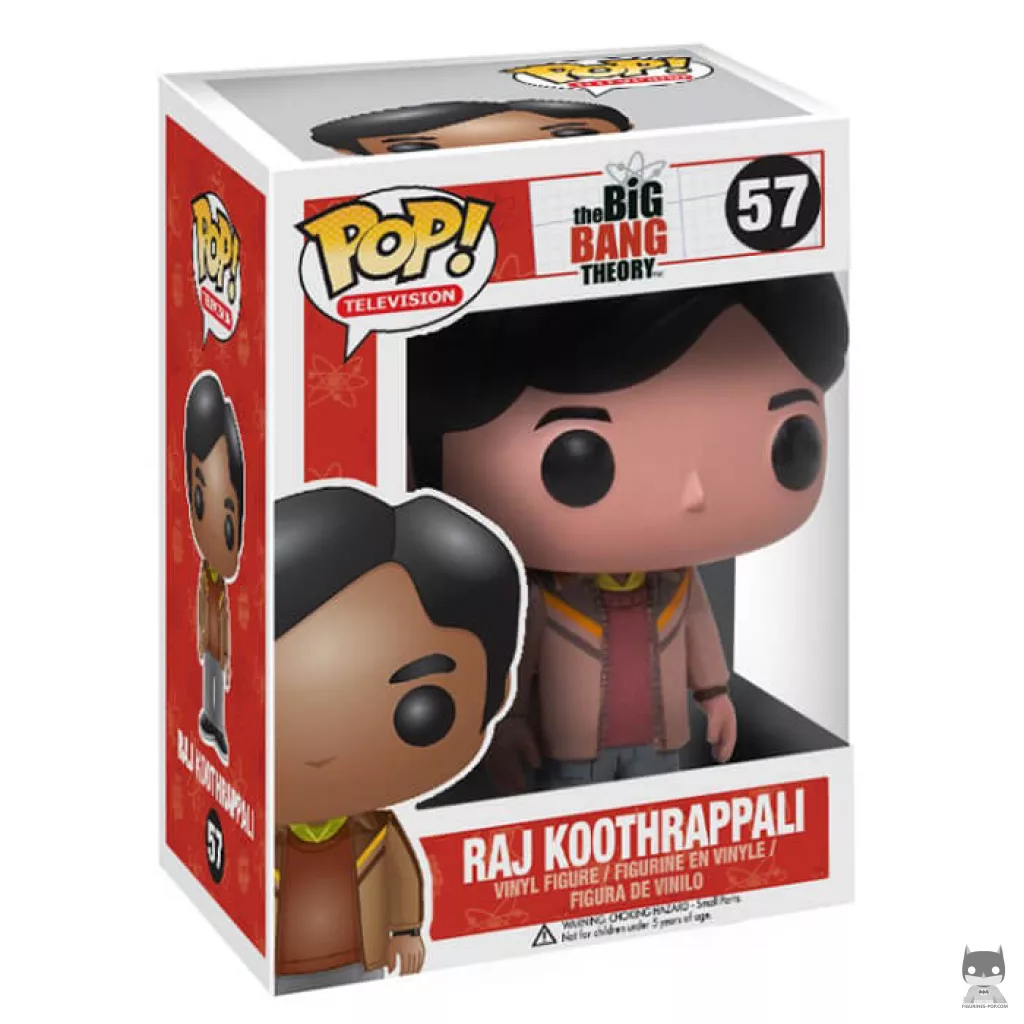 Raj Koothrappali Funko Pop! figure in its box