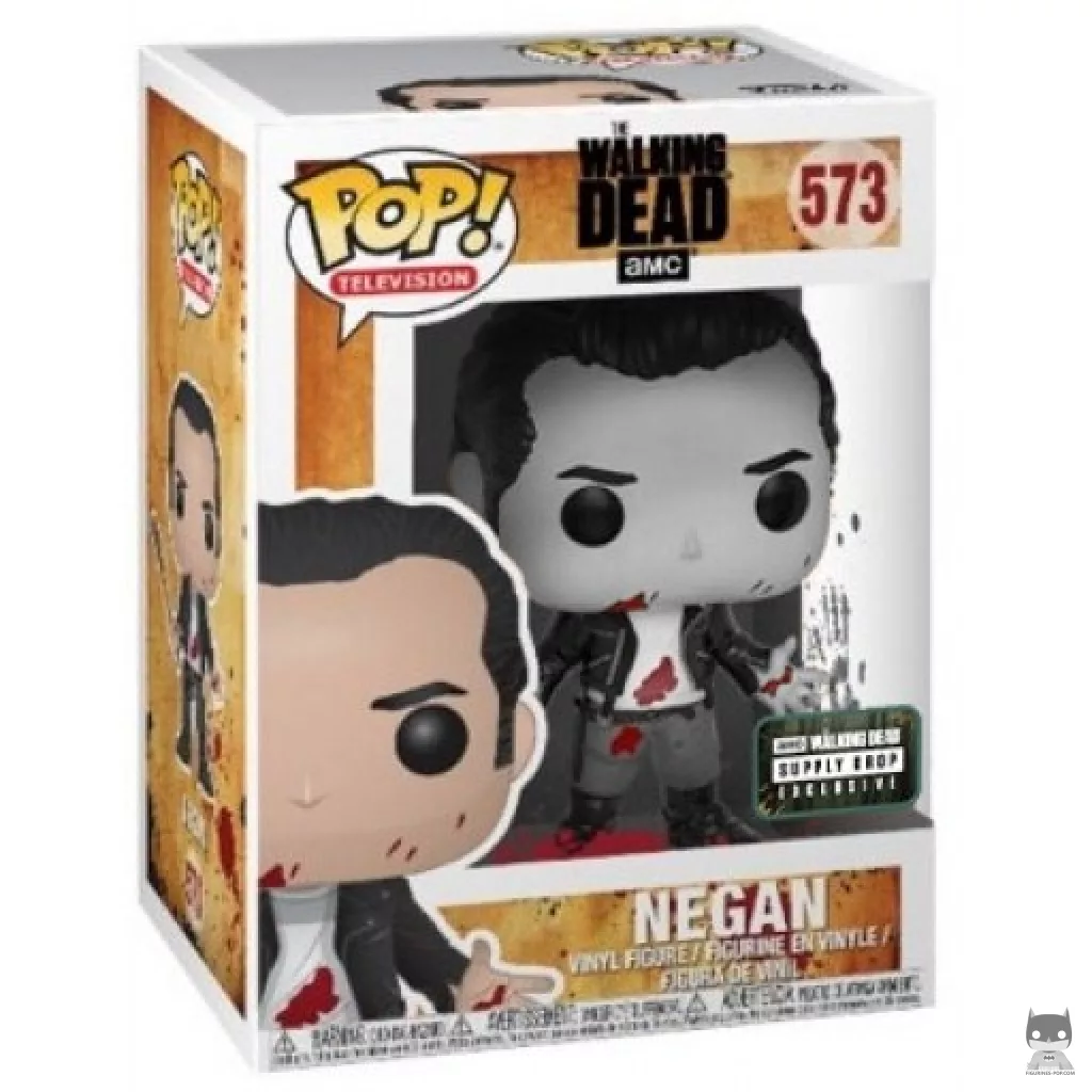 Negan clean shaven (Black & White) Funko Pop! figure in its box