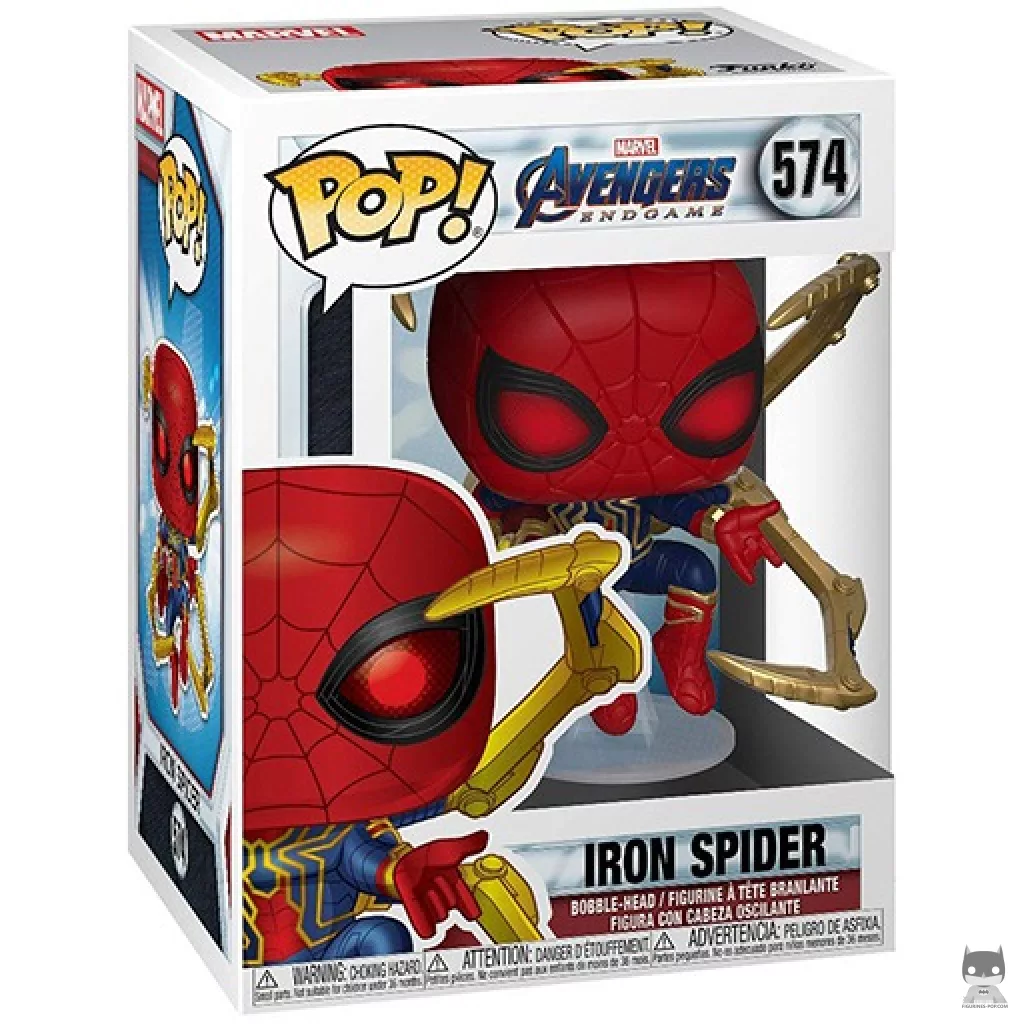 Iron Spider Funko Pop! figure in its box