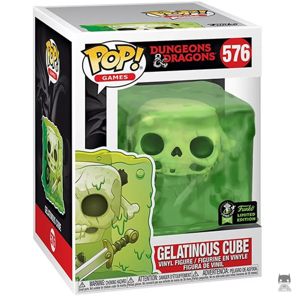 Gelatinous Cube Funko Pop! figure in its box