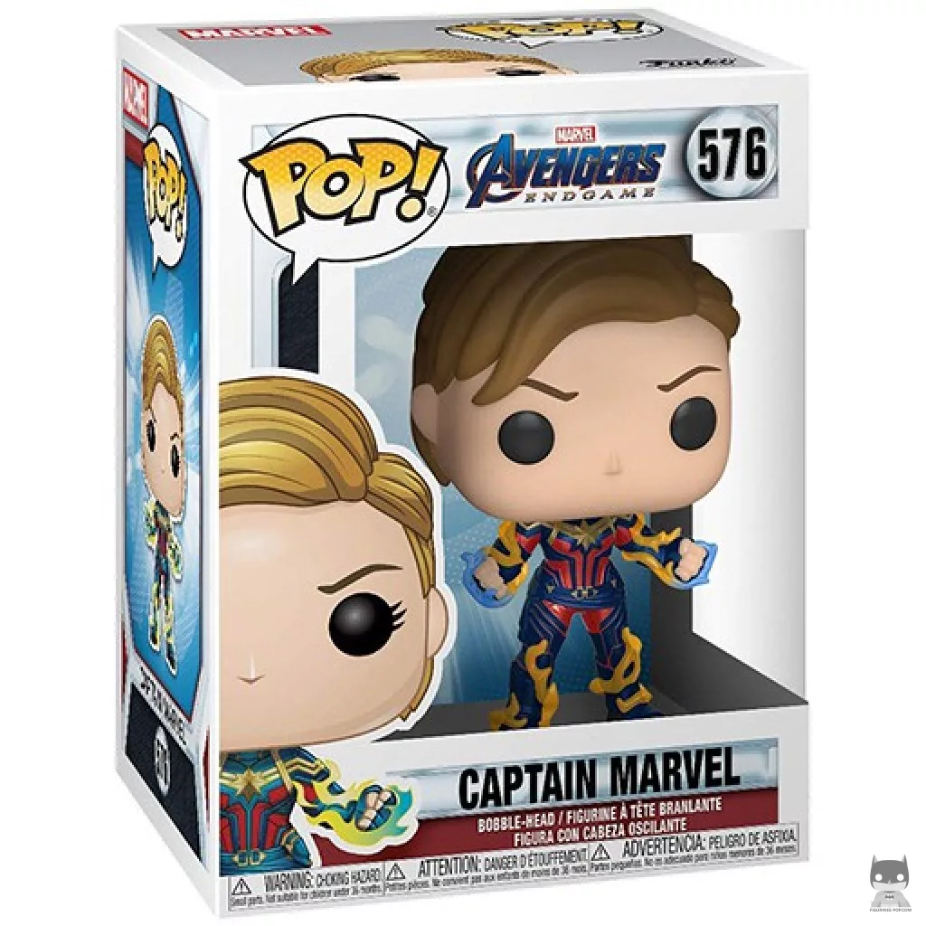 Captain Marvel Funko Pop! figure in its box
