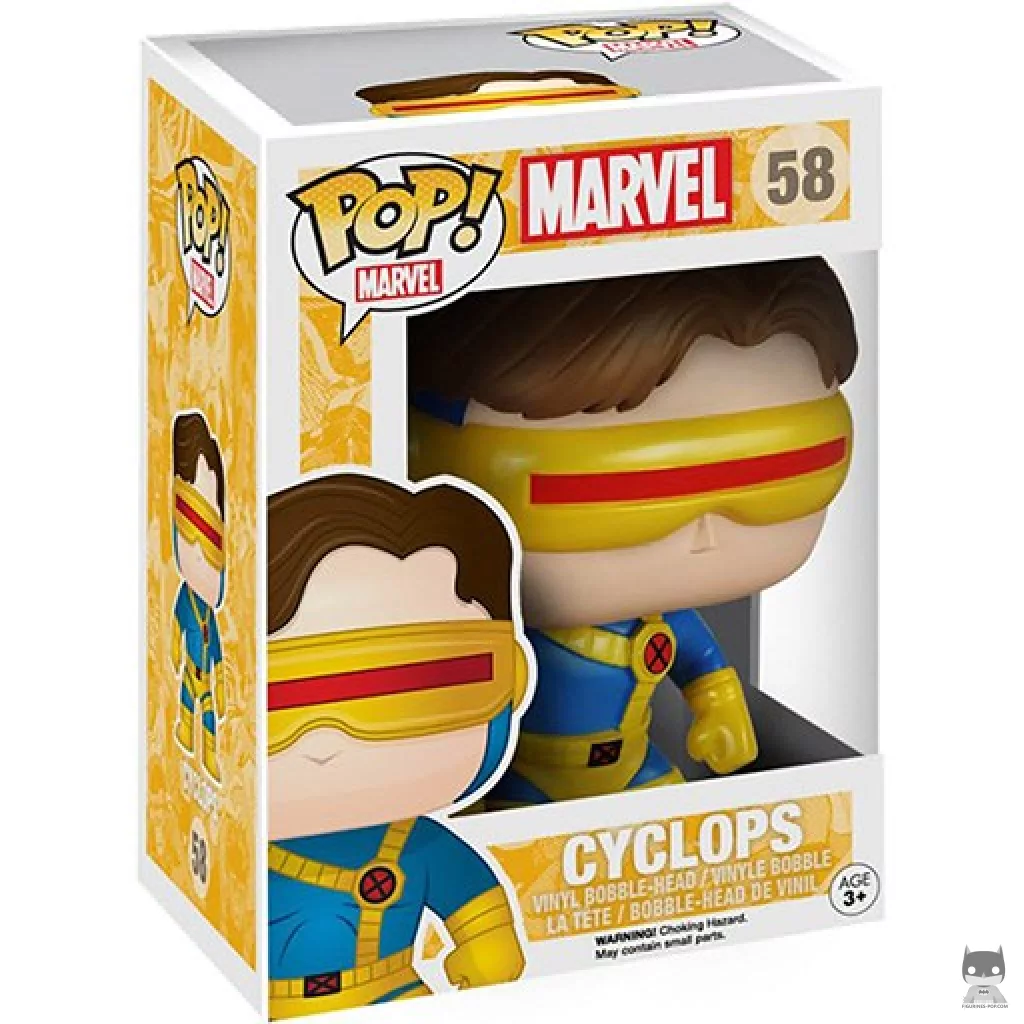 Cyclops Funko Pop! figure in its box