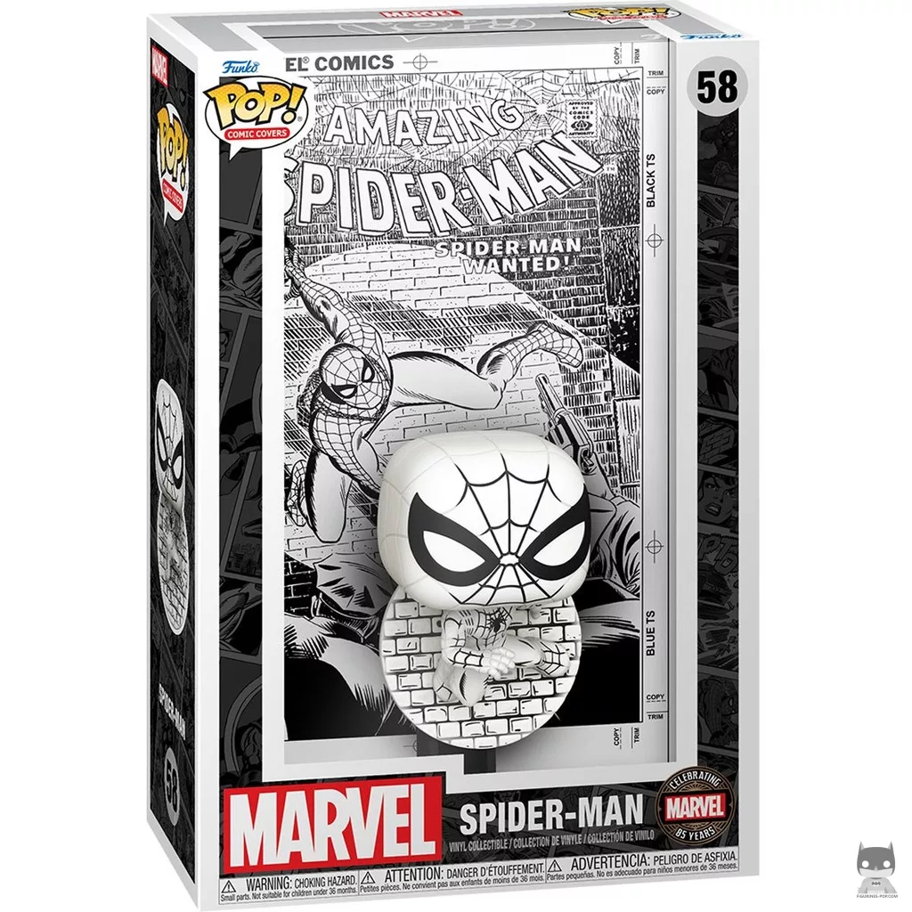 Spider-Man (Black & White) Funko Pop! figure in its box