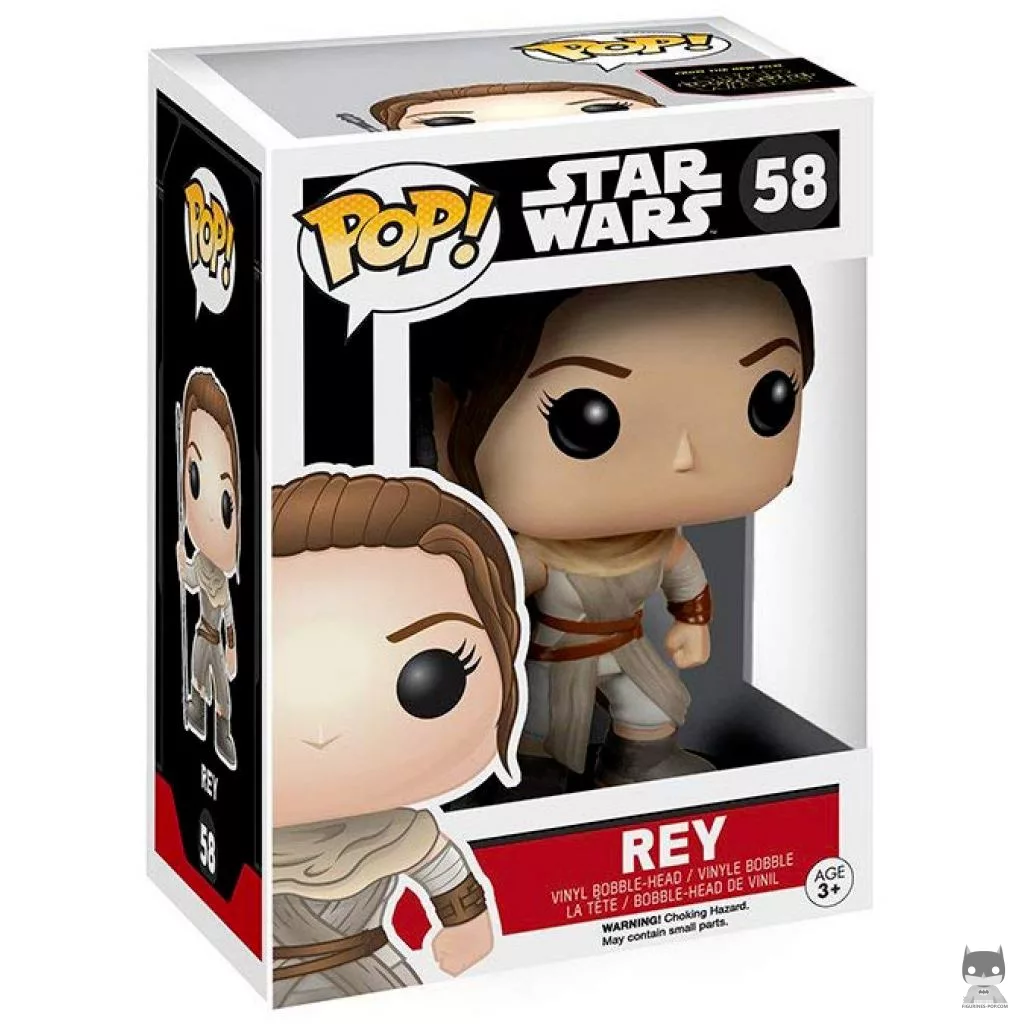 Rey Funko Pop! figure in its box