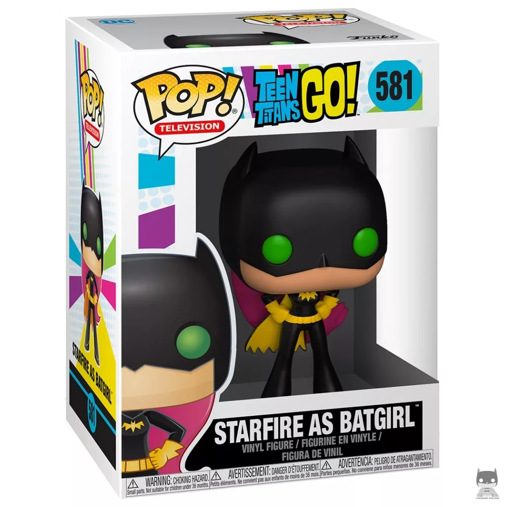 Starfire as Batgirl Funko Pop! figure in its box