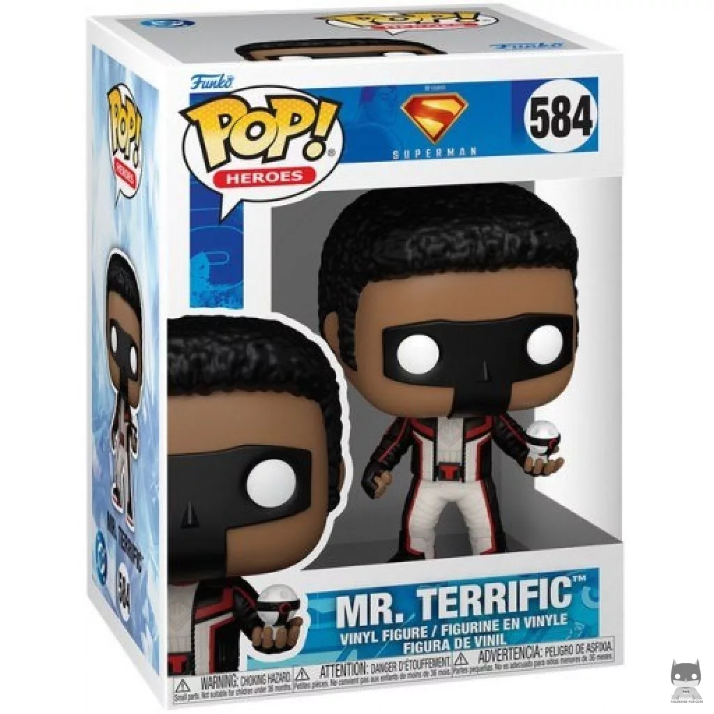 Mr. Terrific Funko Pop! figure in its box