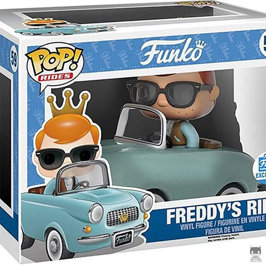 Freddy Funko with Ride (Blue) Funko Pop! figure in its box