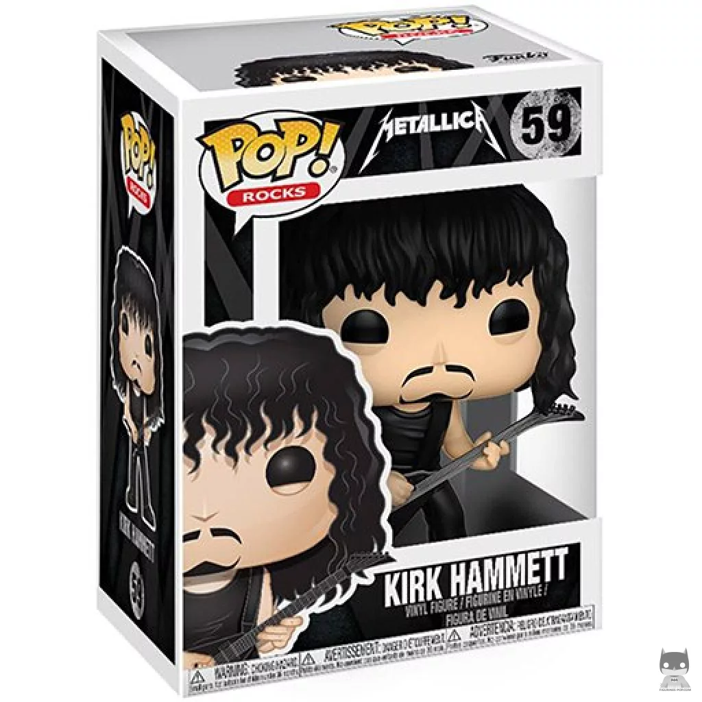 Kirk Hammett Funko Pop! figure in its box