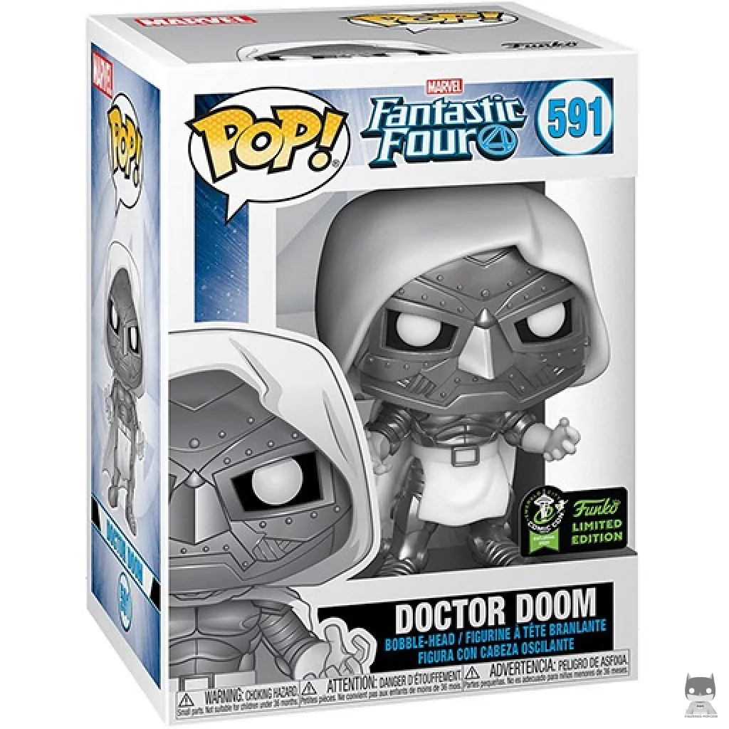 Doctor Doom Funko Pop! figure in its box