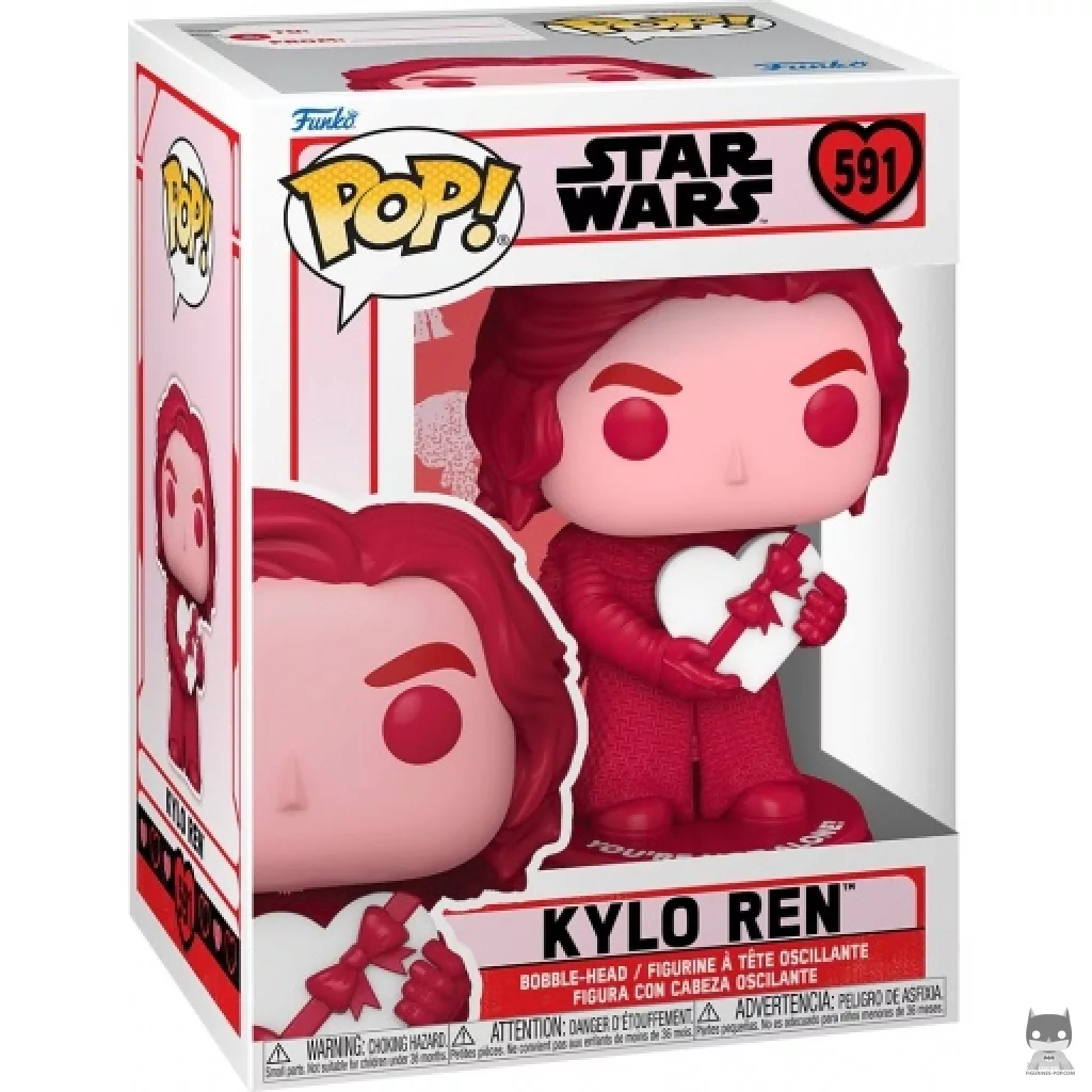 Kylo Ren (Pink) Funko Pop! figure in its box