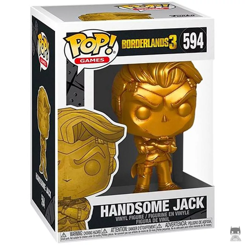 Handsome Jack (Metallic) Funko Pop! figure in its box